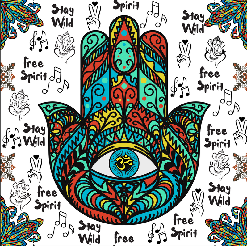Free Spirit Om Hamsa Vibes